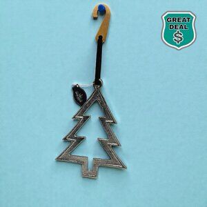 Holiday Time Aluminum Christmas Tree Silver Ornament. NEW! NWT!